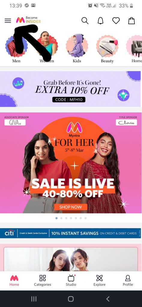 how to delete myntra account 1