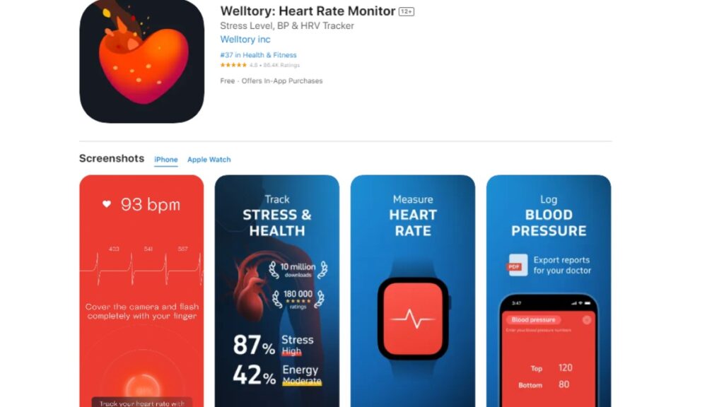 Welltory Heart Rate Monitor