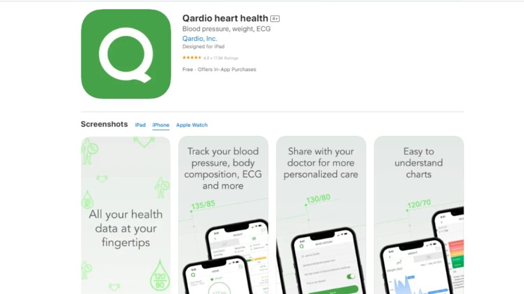 qardio heart health iphone app